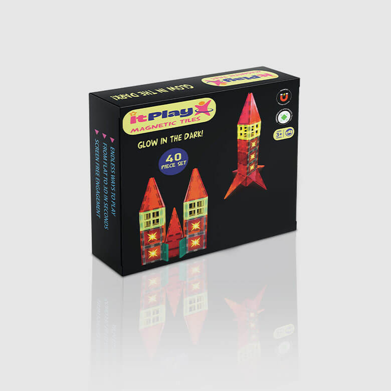 itplsy glow magnetic tiles set