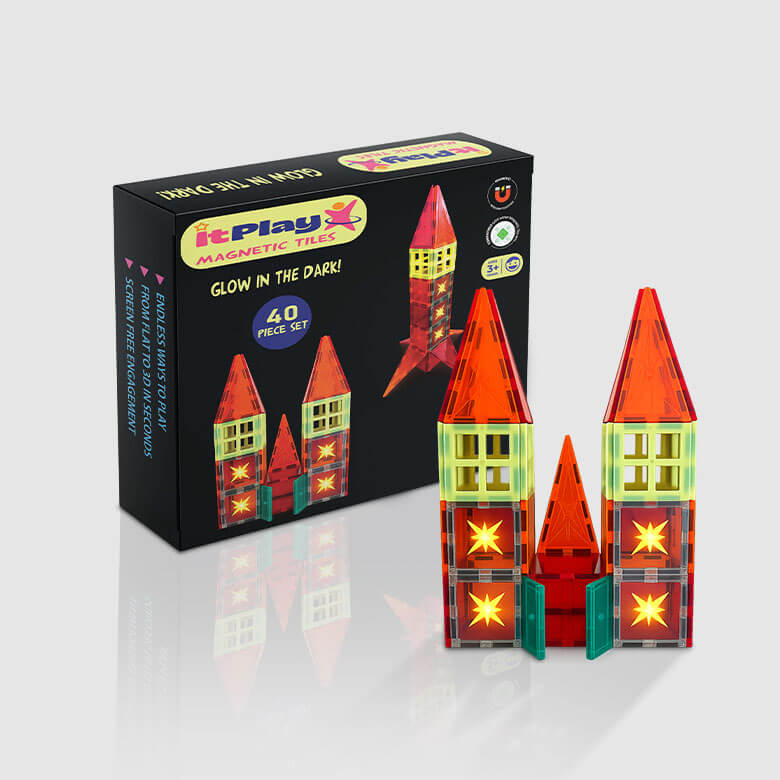itplay glow magnetic tiles