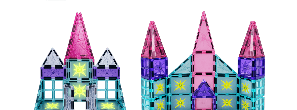 itplay glow magnetic tiles set 44 pcs