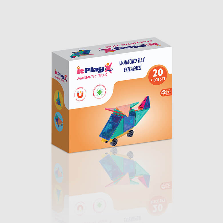 magnetic tiles 20 pcs set