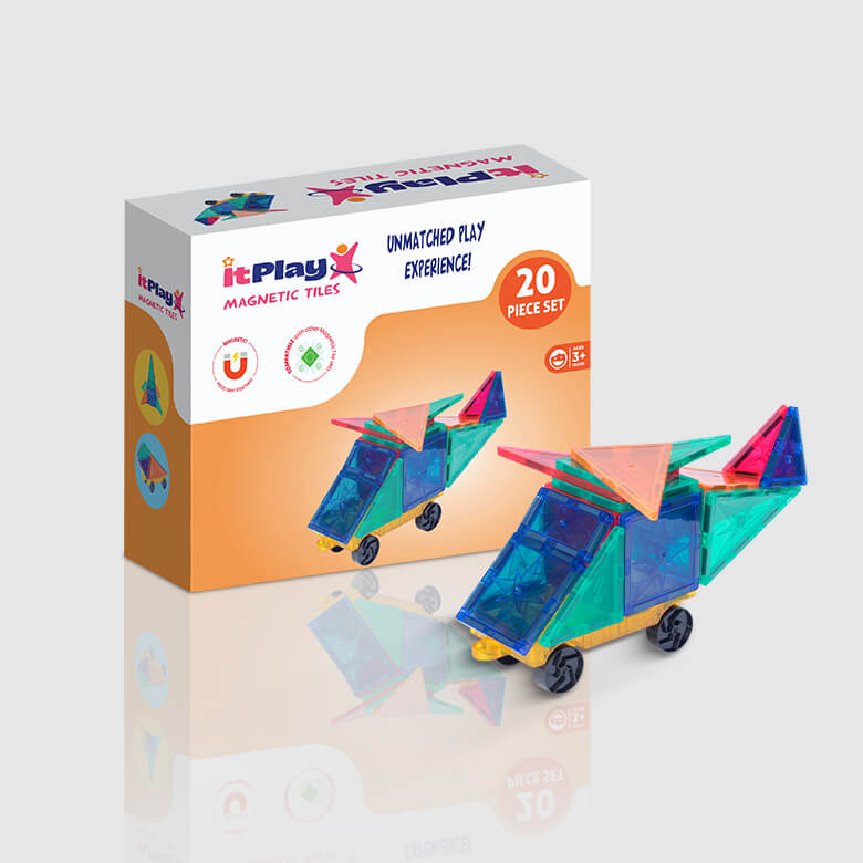 magnetic tiles 20 pcs set
