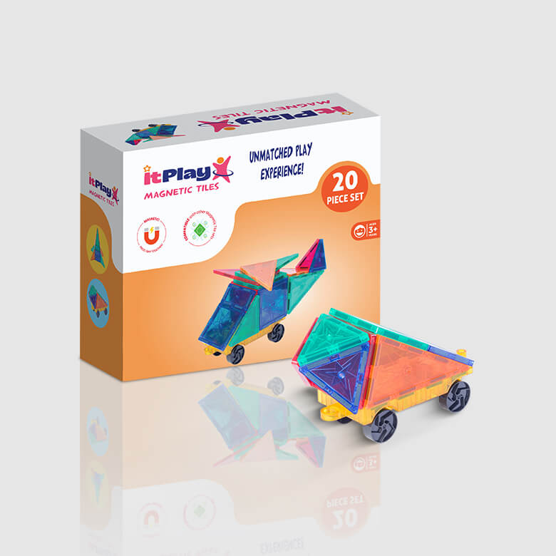 magnetic tiles 20 pcs set