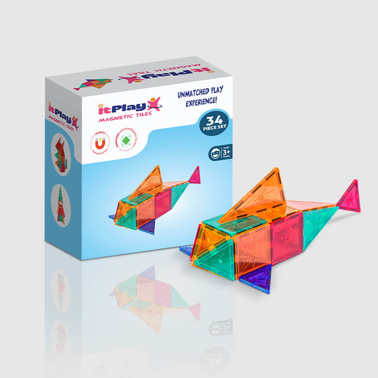Magnetic Tiles 34 Pcs Set - Image 4