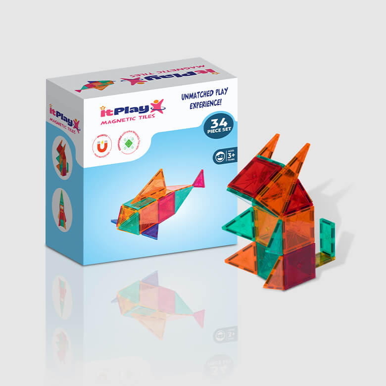 Magnetic Tiles 34 Pcs Set - Image 3