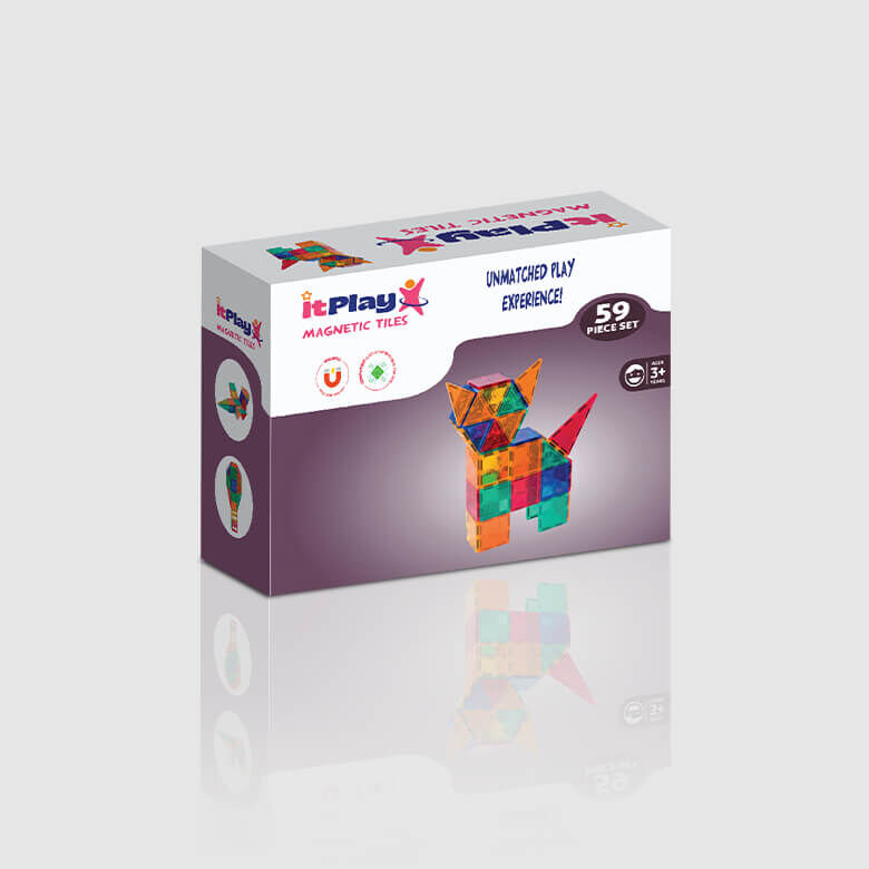 magnetic tiles 59 pcs set