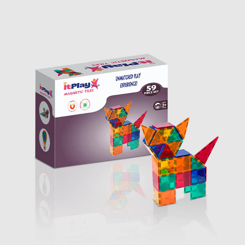 Magnetic Tiles 59 Pcs Set - Image 2