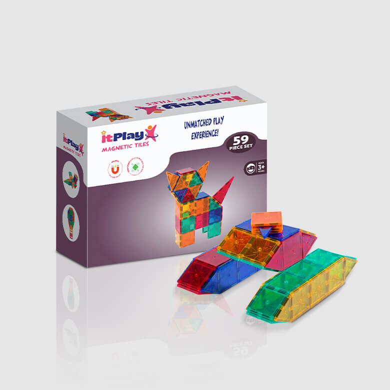 Magnetic Tiles 59 Pcs Set - Image 4