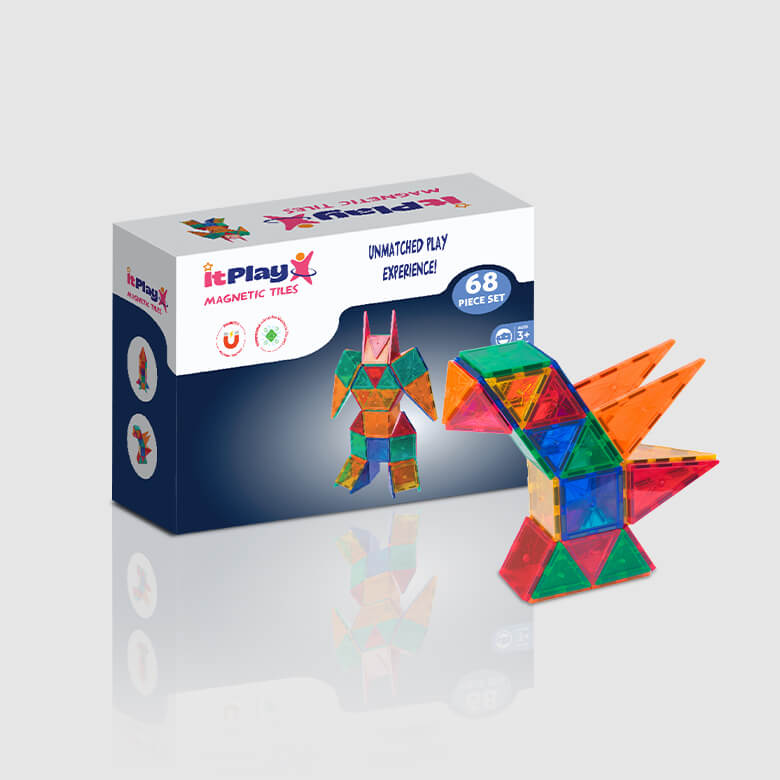 Magnetic Tiles 68 Pcs Set - Image 2