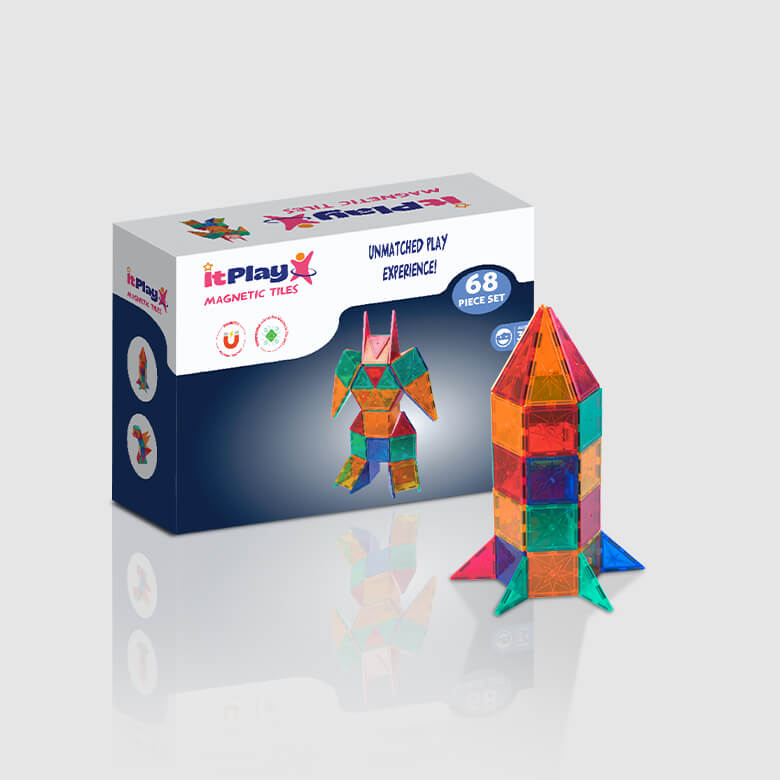 Magnetic Tiles 68 Pcs Set - Image 3