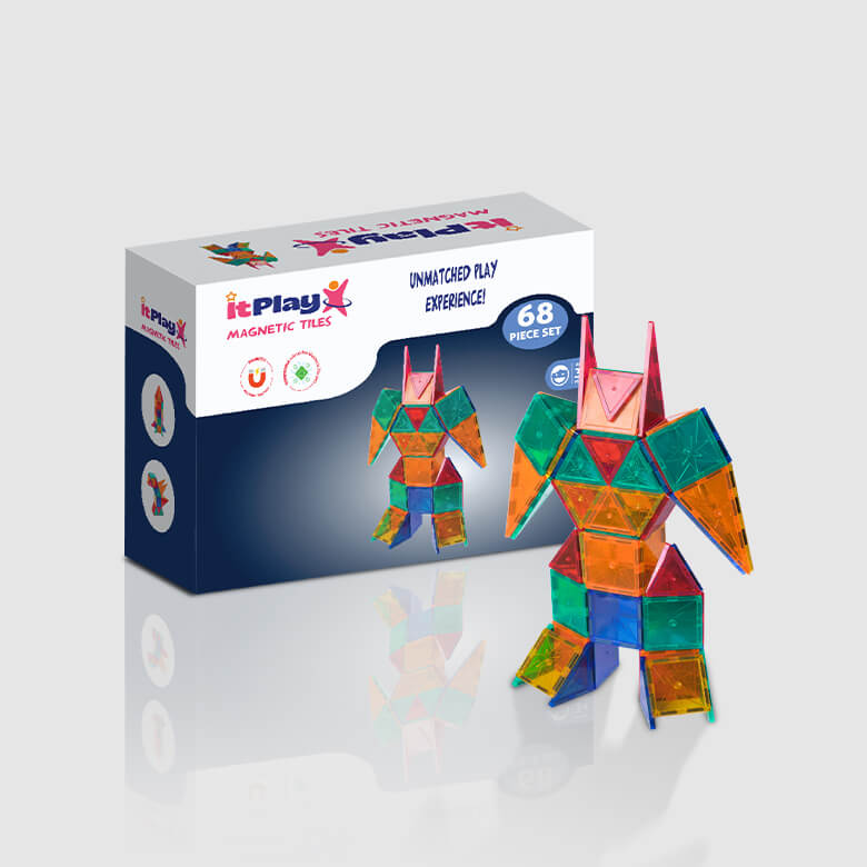 Magnetic Tiles 68 Pcs Set - Image 4