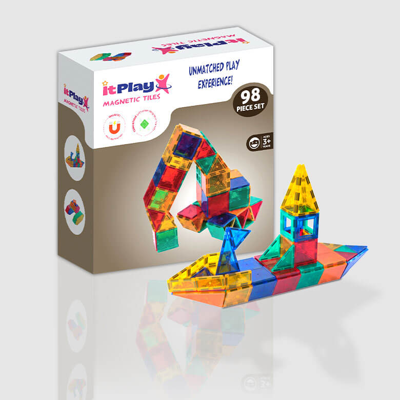 magnetic tiles set 98 pcs