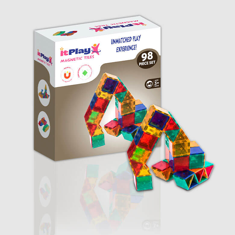 Magnetic Tiles 98 Pcs Set - Image 4