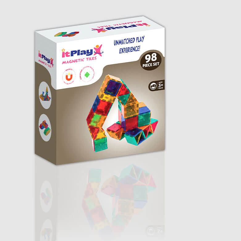 itplay magnetic tiles 98 pcs