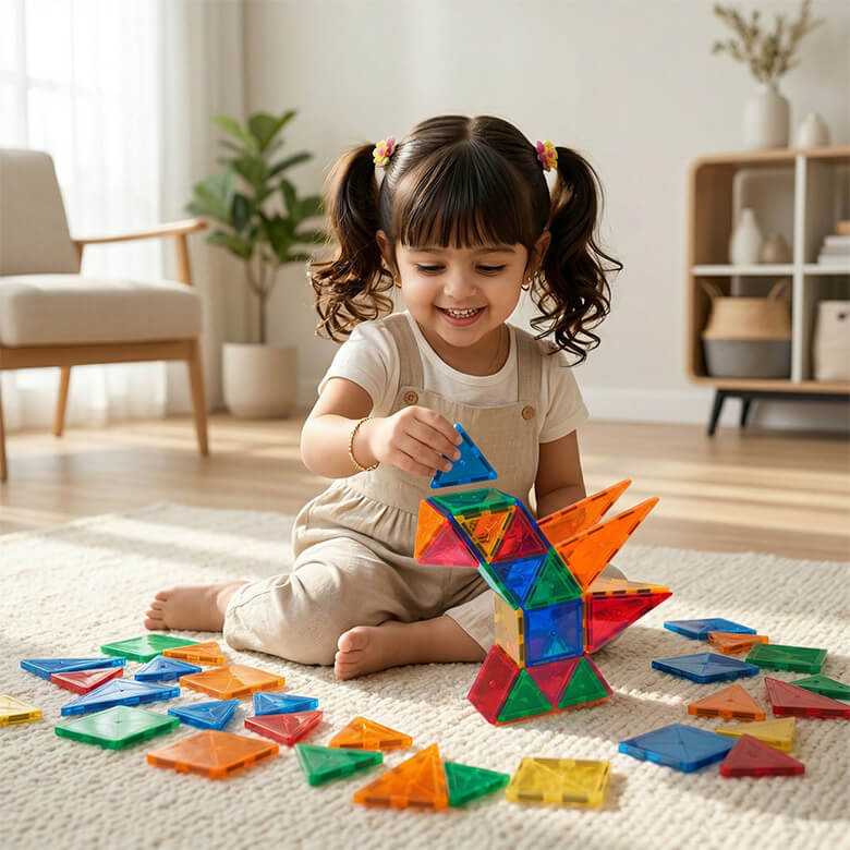 itplay magnetic tiles 68 pcs set